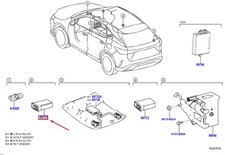 Lexus RX MK5 Elektrischer Schlüssel Rangeing Transceiver Baugruppe 897C048010 NEU ORIGINAL