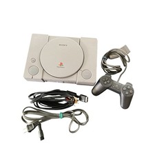 Sony PlayStation 1 PS1 Gray Console Bundle SCPH-9001 - Tested and Works