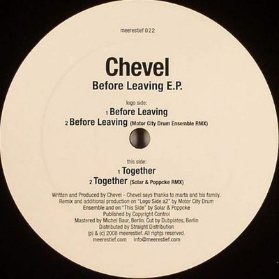 Chevel - Before Leaving E.P. (12'') (Very Good Plus (VG+)) - 3840293038