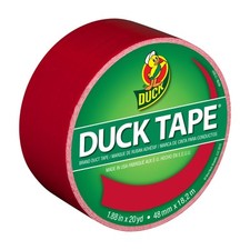 Duck Brand 1265014 Color Duct Tape, Red, 1.88 Inches x 20 Yards, Single Roll