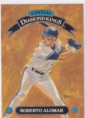 ROBERTO ALOMAR DONRUSS DIAMOND KINGS DK INSERT BLUE JAYS #DK-20 1993 93