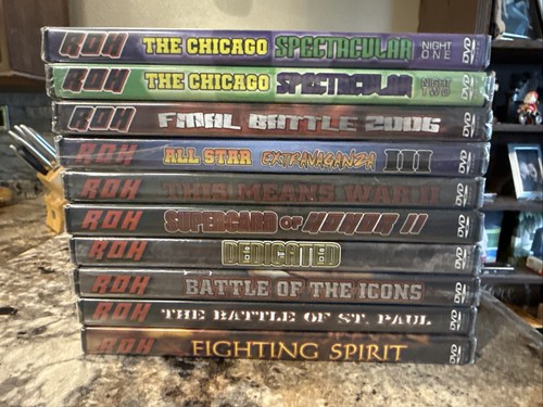 Lot of 10 Ring Of Honor ROH SEALED!! DVDs 2006-2007 Wrestling WWE N3W See Pics