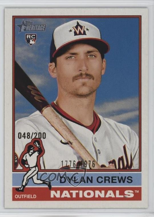 2025 Topps Heritage Bicentennial 48/200 Dylan Crews #247 y8x