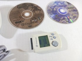 SEGA Dreamcast Console Bundle Tested Working Flawed Game Disks Lot VMU