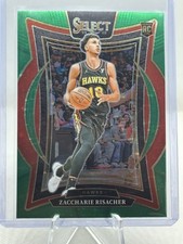 2024-25 Select Concourse Zaccharie Risacher RC #86 Green Stars Prizm Exclusive