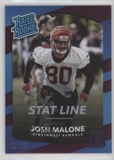 2017 Panini Donruss Rated Rookie Stat Line Season 11/11 Josh Malone #321 0f6