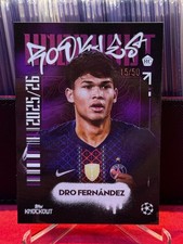 Topps UCC Knockout 2025-26 Dro Fernandez Rated Rookies RC 15/50 Barcelona PSG