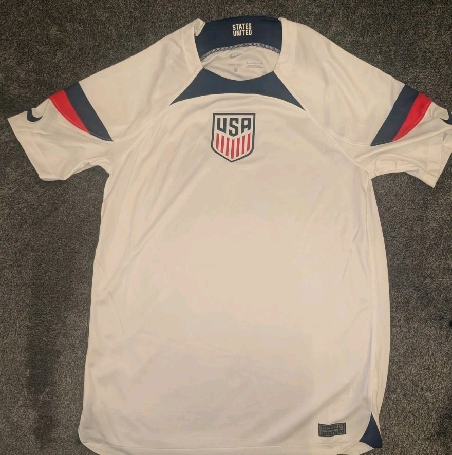 Nike Team USA Men's Size- S USMNT Home White Soccer Jersey DN0706-100 