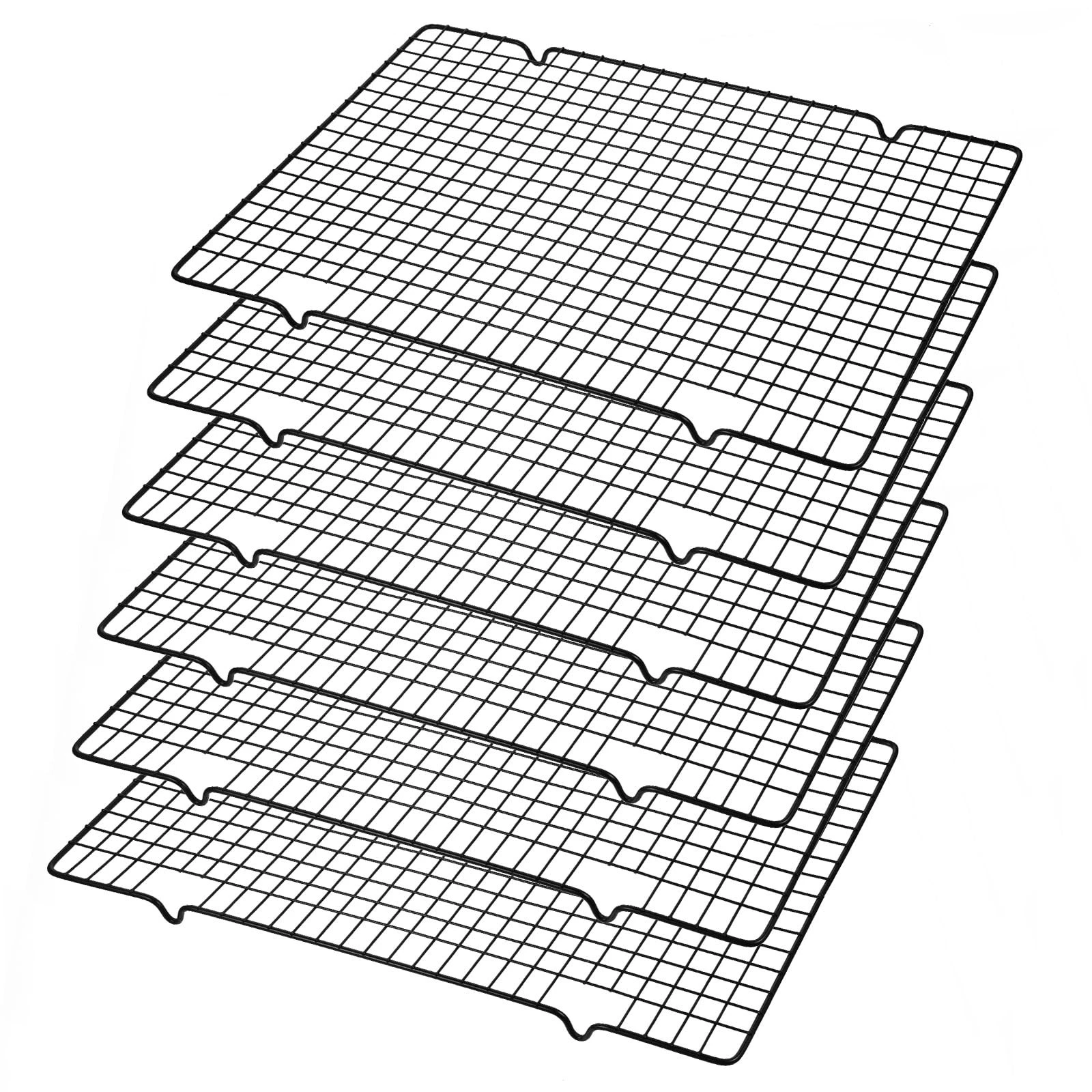 6 Packs Cooling Racks 16"x10" Baking Rack for Cooking and Baking Oven Wire Ra...
