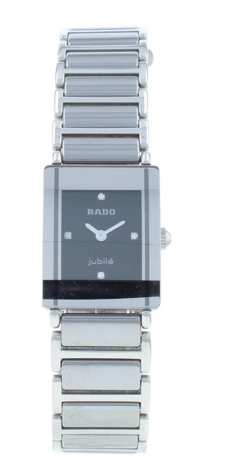 Reloj Rado Integral Cuarzo Diamante 18mm Caja Cerámica y Pulsera Damas R20488722