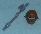 vintage original Star Wars LANDO SKIFF HELMET + AXE weapons parts lot FREE SHIP