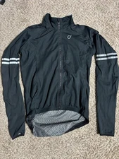 VELOCIO Men’s Black  Cycling Rain Jacket XS extra small Preowned