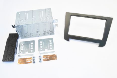 Mascherina telaio kit Doppio 2 din Doppio din Ssangyong Rexton dal 2013 Silver - Picture 1 of 1