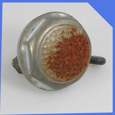 Antigua bocina mecánica de metal de bicicleta bicicleta bicicleta bicicleta plata antigua Alemania