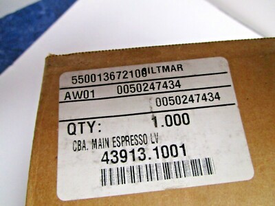 NEW Bunn 43913.1001 CBA, MAIN ESPRESSO LV