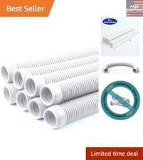 1.5” Vacuum Hose for Pool & Spa - 8 Count with Mould Cuffs Included