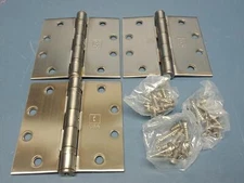(3 Hinges) Hager BB1191 4.5" x 4.5" Ball Bearing Hinge US32D NRP Hinge 006547