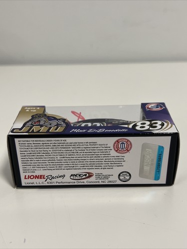 Matt DiBenedetto #83 JMU NASCAR Diecast 1:64 Model Action Rare - LE /1000 - Picture 5 of 6