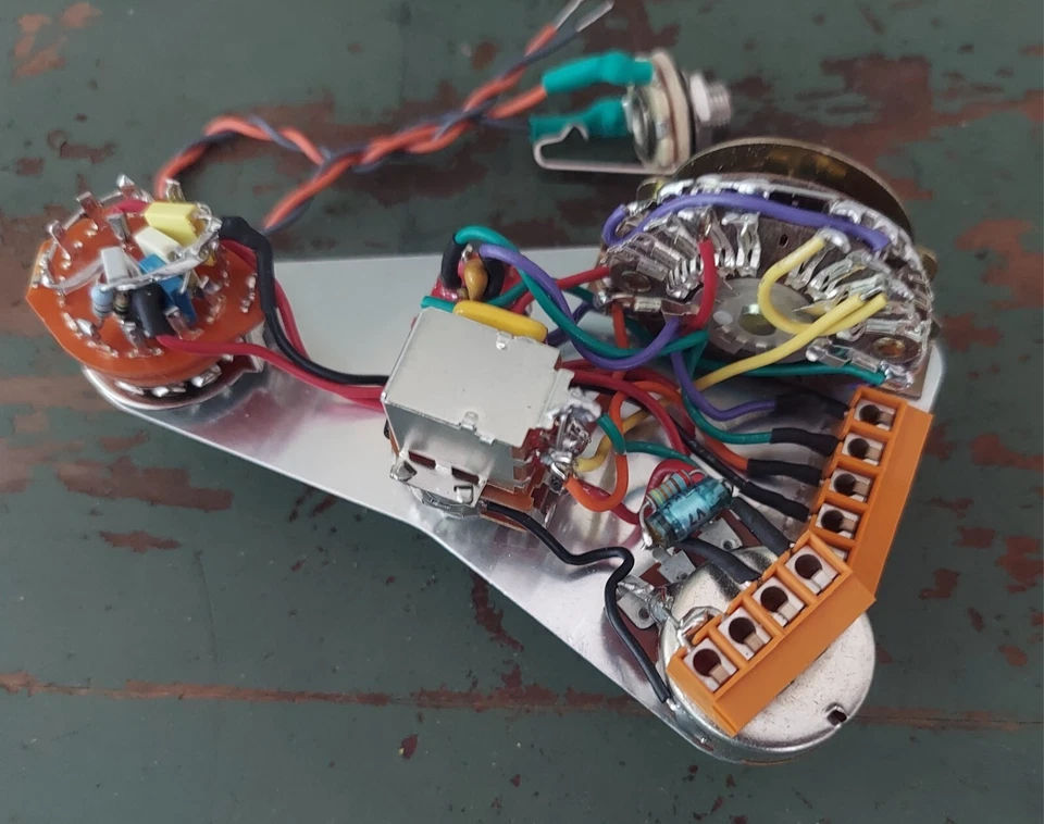 Arnés Strat sin soldadura cableado de 15 vías más tono de 6 vías escultor KellingSsound Foto 2 de 4