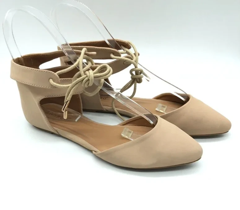 BAMBOO Chantel - 61M, Sandalias Planas Tostadas Zapatillas Zapatos con Tiras, TALLA 6 Foto 2 de 4