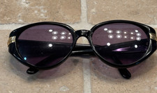 Vintage 70s/80s Laura Biagiotti Black Classic Sunglasses Bought in Italy