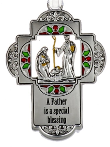 Metal Christmas Cross Tree Ornament YOU CHOOSE! Family Members Christian NEW! - Picture 4 of 20