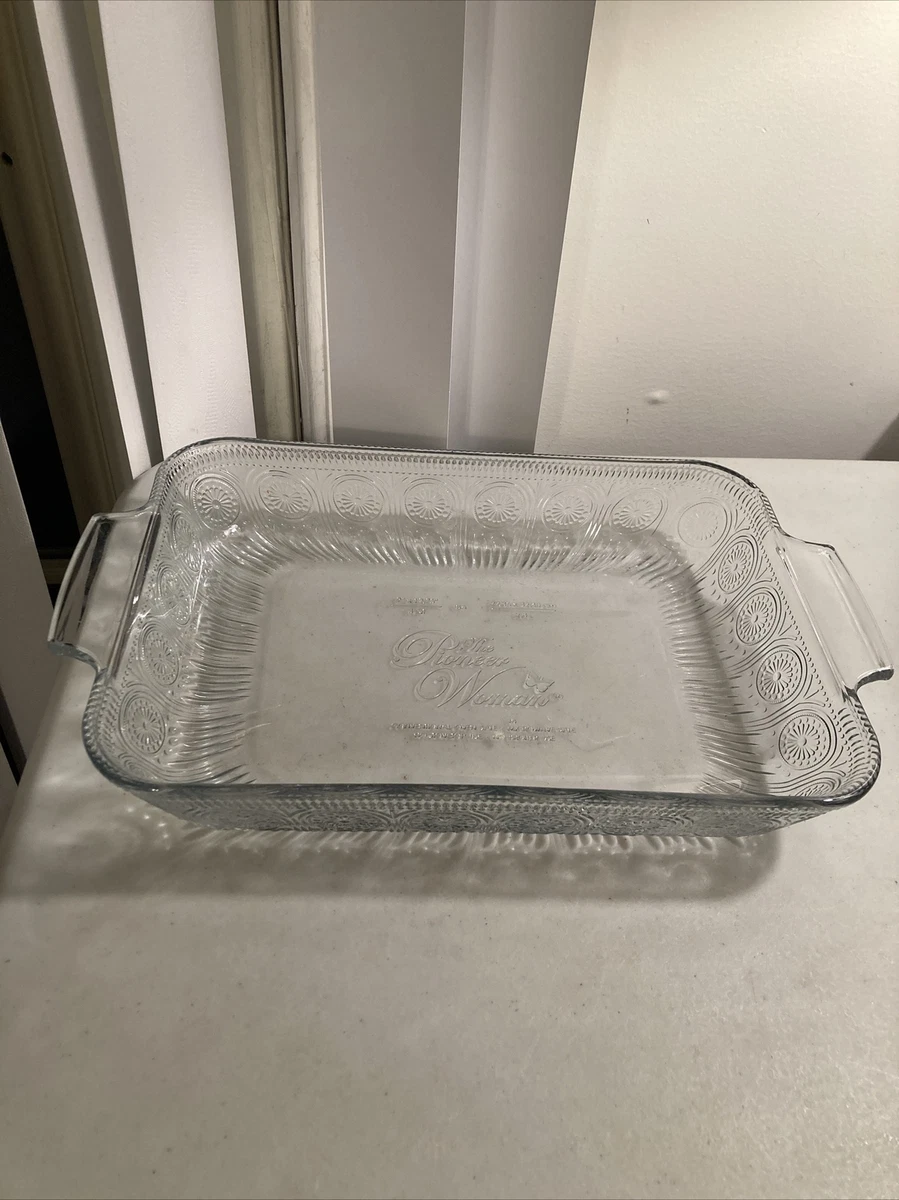 Pioneer Woman Clear Glass 2qt. Casserole Baking Dish 8 x 8 x 2.5 with Lid