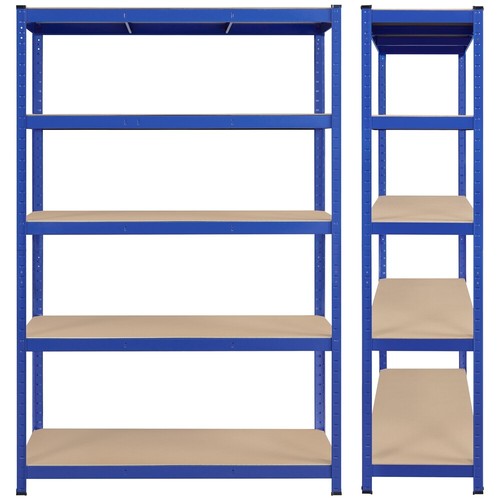 Estantería Metálica Galvanizada Estante Almacenamiento de 5 Niveles 180x120x45cm - Imagen 9 de 30