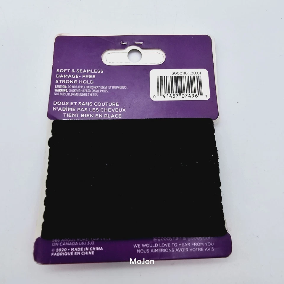 Lote de 3 Surtidos Goody Cabello Elástico Niños y Negro Sin Tacto + Forever Read Foto 3 de 4
