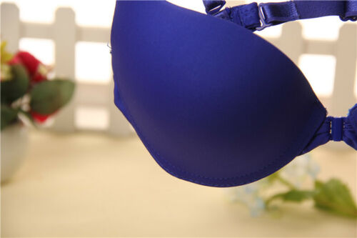 Reggiseno Solido Imbottito Reggiseno Push Up Chiusura Anteriore Bralette Sottofilo Biancheria - Foto 16 di 34