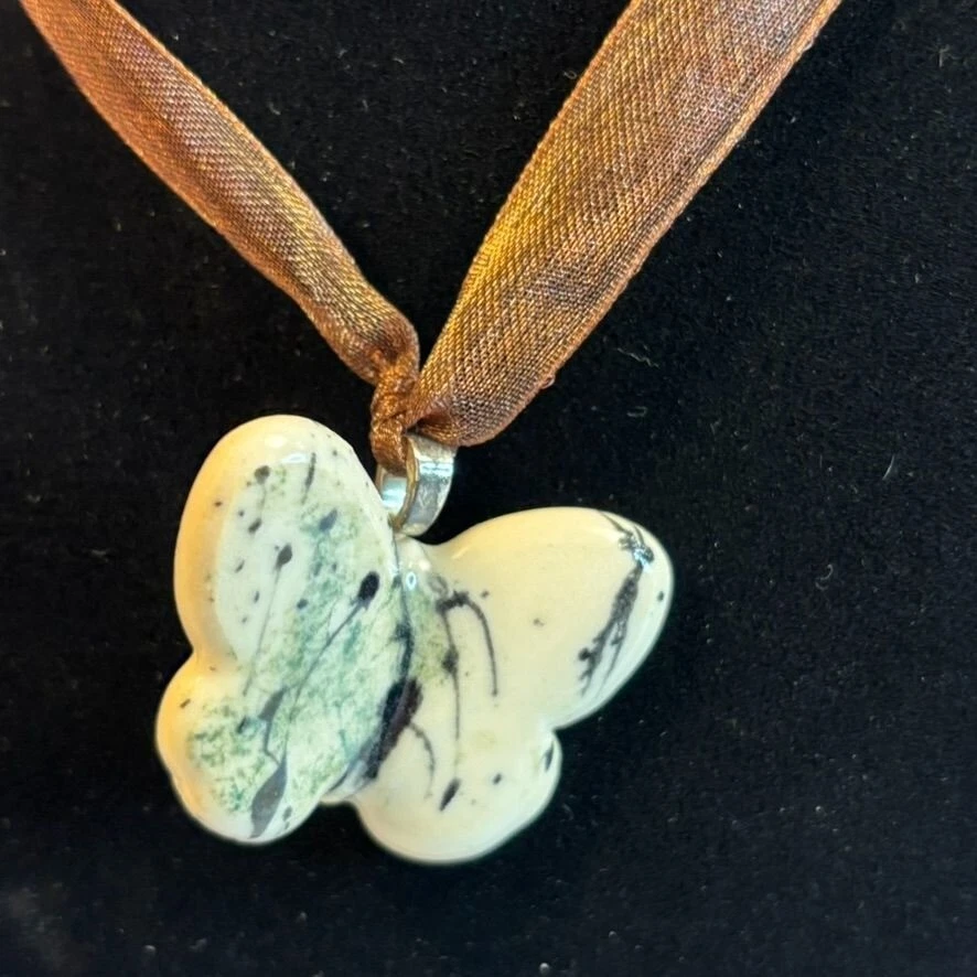 Y2K Joyería Boho Colgante Mariposa Collar Vintage Años 2000 Cinta Retro Accesorio Foto 3 de 4