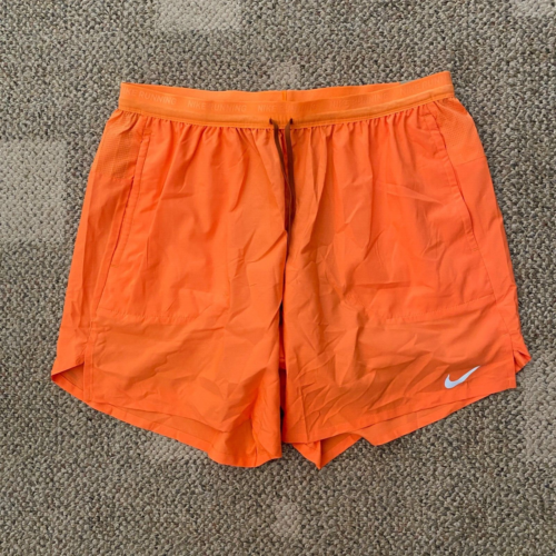 Men's Size XL Nike Stride  7" 2-in-1 Running Athletic Shorts Orange DM4759-885 - Picture 1 of 3