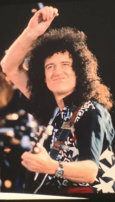 Queen Brian May Freddie Mercury Rare Photo Transparence Orig. Environ Tôt 1980s - Photo 1/4