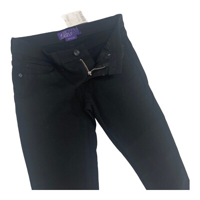 Miley Cyrus Womens Dark Wash Stretch Skinny Max Azria Twill Pants Black Sz 5 NWT