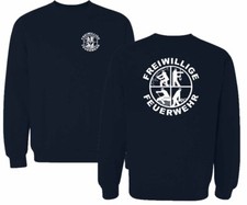Feuerwehr Sweatshirt marineblau versch.Druckfarben Signet Feuerwehrlogo Logo FS3