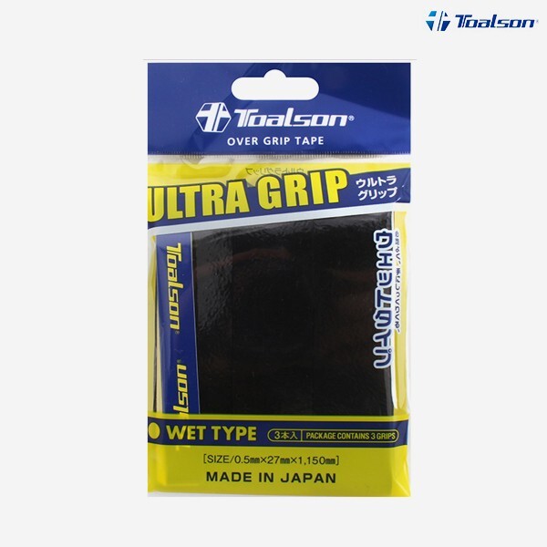 Теннисная ракетка для бадминтона Toalson Ultra Grip Ракетка Overgrip 0,5 мм черная 3шт NWT