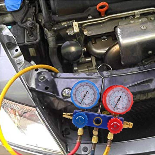 R134a R12 Refrigeration Tools Air Conditioning AC Conditioner Manifold Gauge Kit - Picture 10 of 11