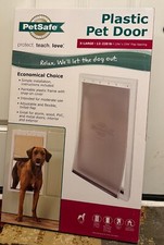 NEW SEALED PETSAFE PLASTIC PET DOOR X-LARGE 13 5/8  X 23 5/8  W/FLAP OPENING