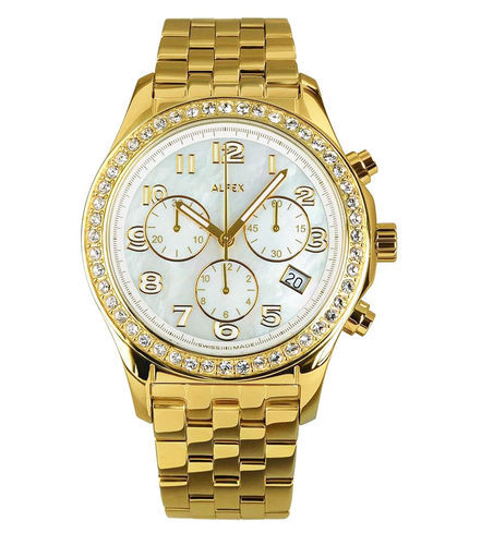 Alfex 5678-803 Orologio Donna Placcato Oro 18kt Quadrante Madreperla Lista  530€ | eBay
