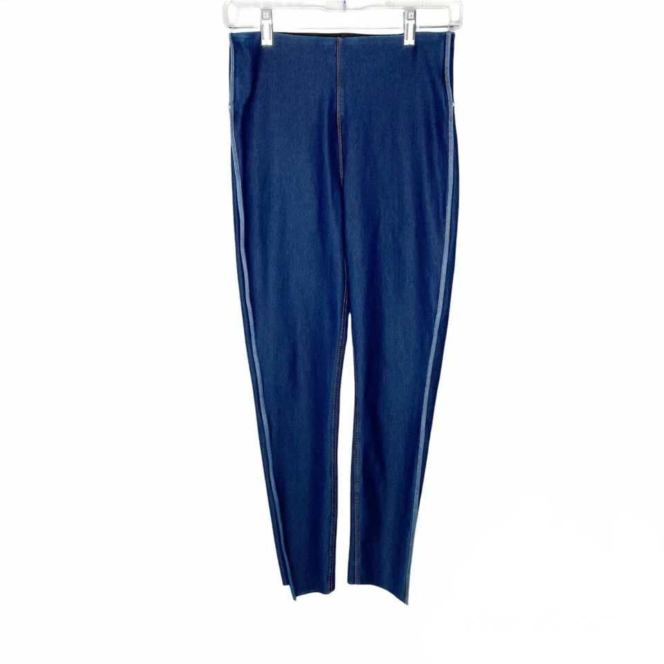 Pantalones ajustados LYSSE para mujer tiro alto dobladillo asimétrico jeggings #2351 S nuevos sin etiquetas Foto 3 de 4