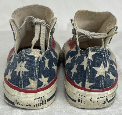 Vintage Converse All Star Made in USA American Flag Low Top