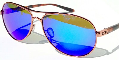 Oakley Feedback Rose Gold POLARIZED Galaxy Blue 59 Aviator  display picture 2