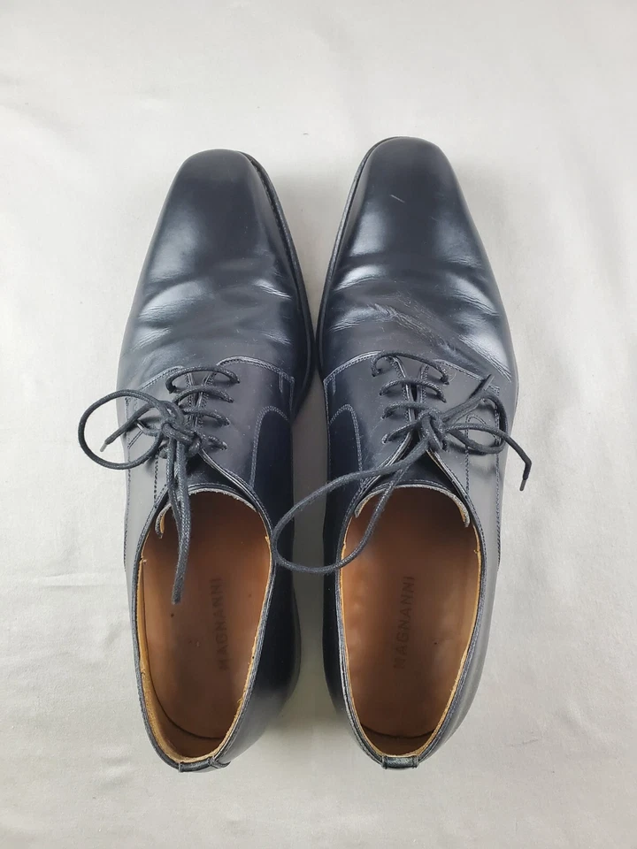 Zapatos de hombre MAGNANNI 13275 8,5 negros Derby Oxford punta lisa cuero con cordones  Foto 4 de 4