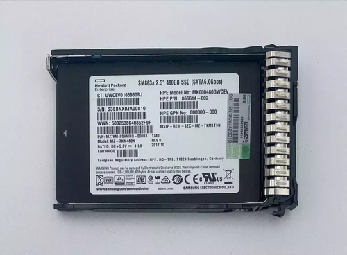 NEW P18422-B21 P18482-001 HPE 480GB SATA 6G 2.5" SFF SSD Gen10 Solid State Drive - Picture 2 of 4