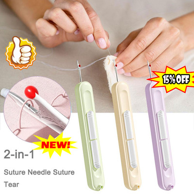 Tragbarer 2 in 1 Nadeleinfädler und Nahttrenner Ihre Hand Nähbegleiter-Neu-