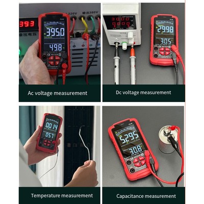 USB Rechargeable Digital Multimeter TRMS 6000 Counts for AC DC Voltage
