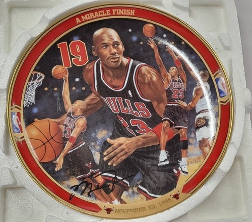 NBA A Miracle Finish Return To Greatness Michael Jordan Collector Plate #8 W COA - Picture 2 of 6