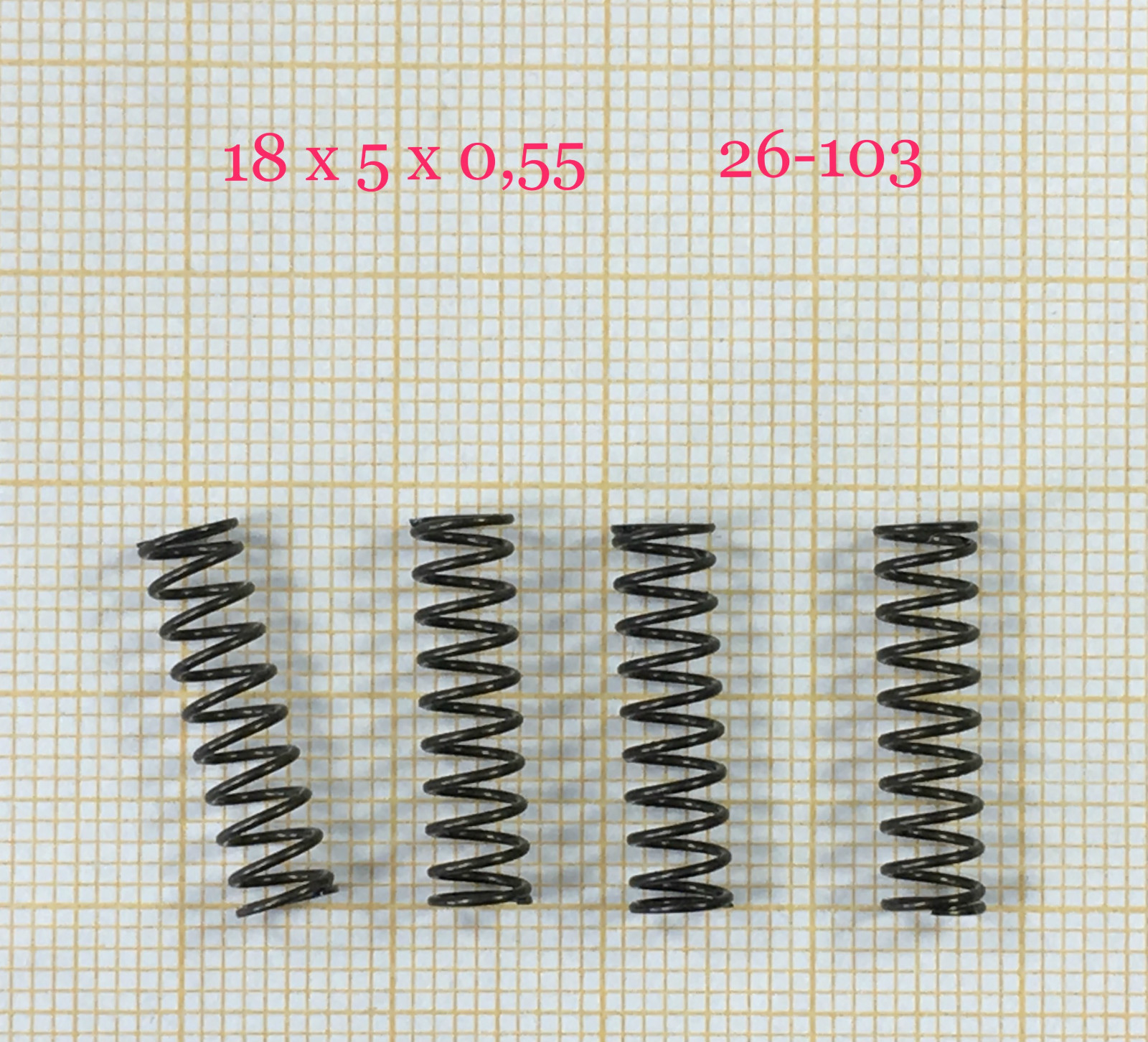 Druckfeder, Länge 45mm - Außen 42mm - Draht 2,2mm - nichtrostend