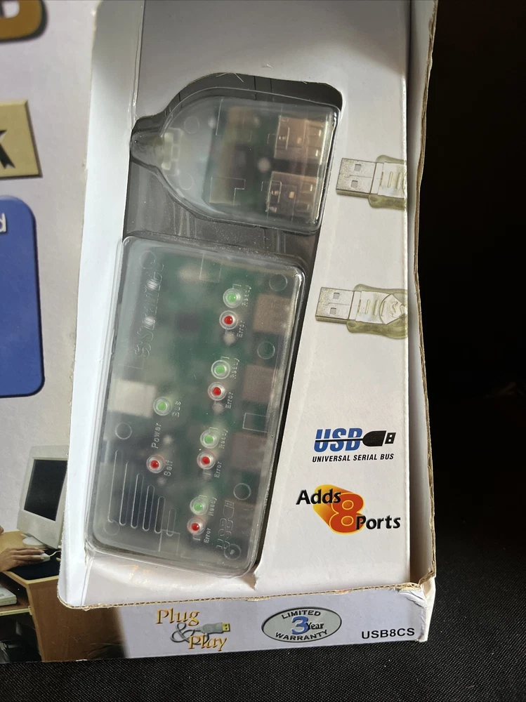 Stratitec 4 Port USB Hub Bonus 2 Pk NIB Connect 8 USB Devices Flash Hard Drive Stratitec 4 Port USB Hub Bonus 2 Pk NIB Connect 8 USB Devices Flash Hard Drive