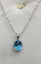 14k Solid White Gold Necklace with Spring Clasp 16 Inches 2.55GM